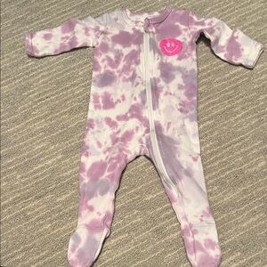 Purple Tie-Dye Pajamas: 3-6 months